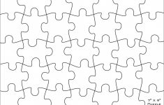 006 Jigsaw Puzzle Blank Template Twenty Pieces Simple Jig Saw - Printable Jigsaw Puzzle Generator