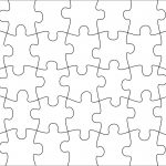 006 Jigsaw Puzzle Blank Template Twenty Pieces Simple Jig Saw   Printable Puzzle Blank