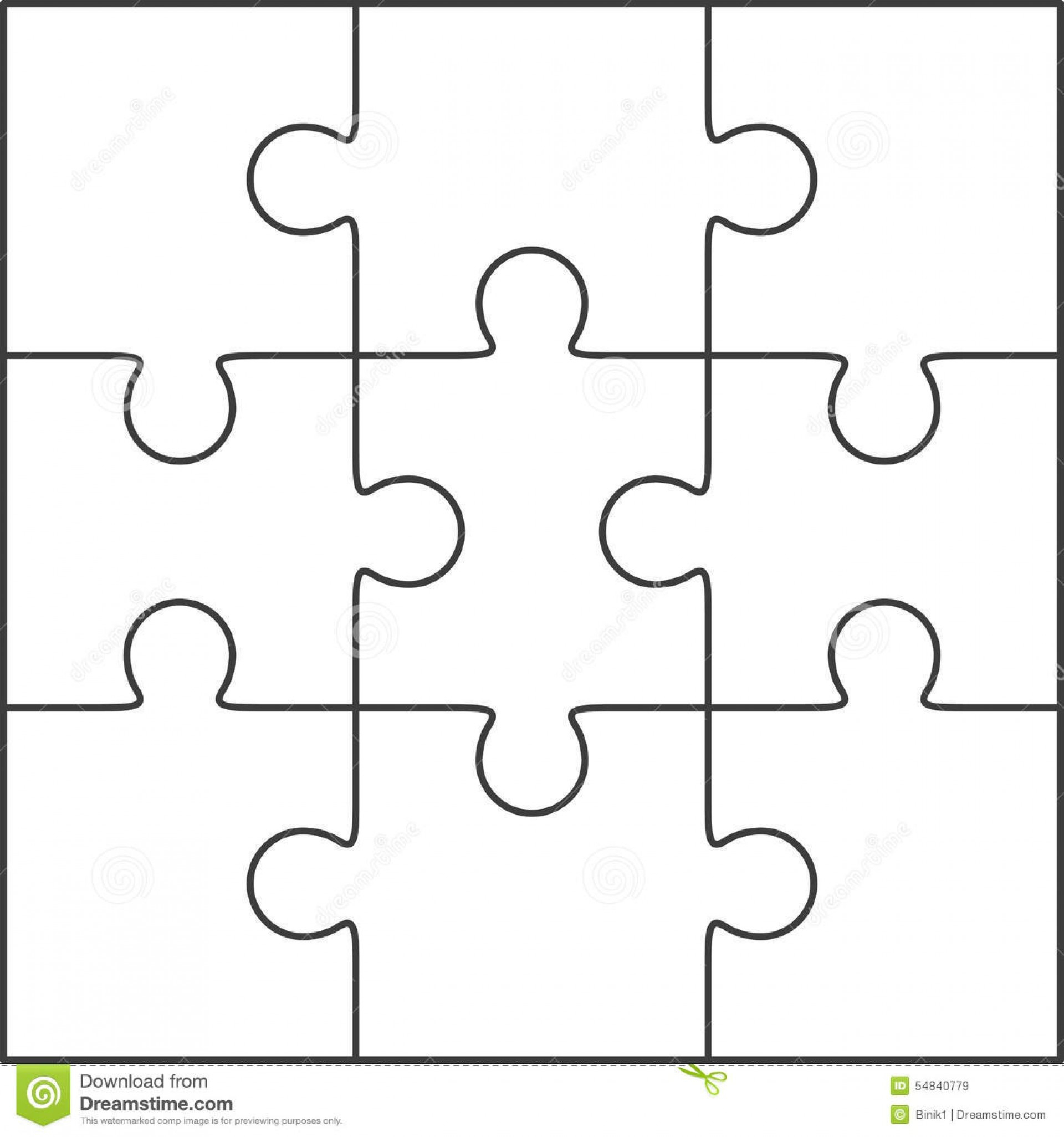 010 Jig Saw Puzzle Template Jigsaw Blank Twenty Pieces Simple Best - Printable Jigsaw Puzzle Templates Blank