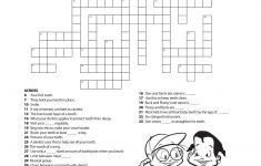 11 Dental Health Activities Puzzle Fun (Printable) | Dental Hygiene - Printable Crossword Puzzles For Mental Health