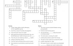11 Dental Health Activities Puzzle Fun (Printable) | Dental Hygiene - Printable Crossword Puzzles For Mental Health