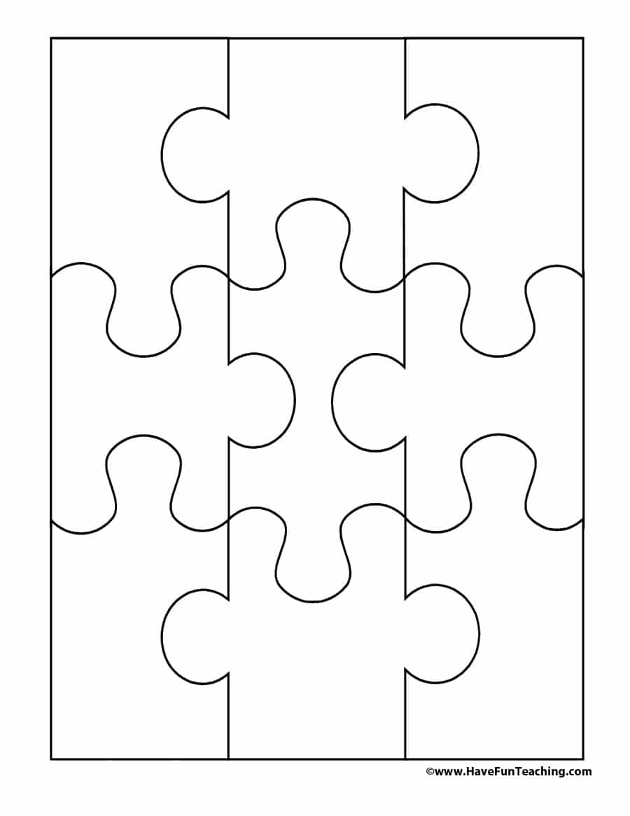 19 Printable Puzzle Piece Templates - Template Lab - Free Printable - Printable Puzzle Pictures