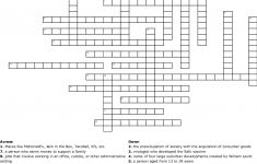 1950S Crossword Puzzle Crossword - Wordmint - Wwii Crossword Puzzle Printable