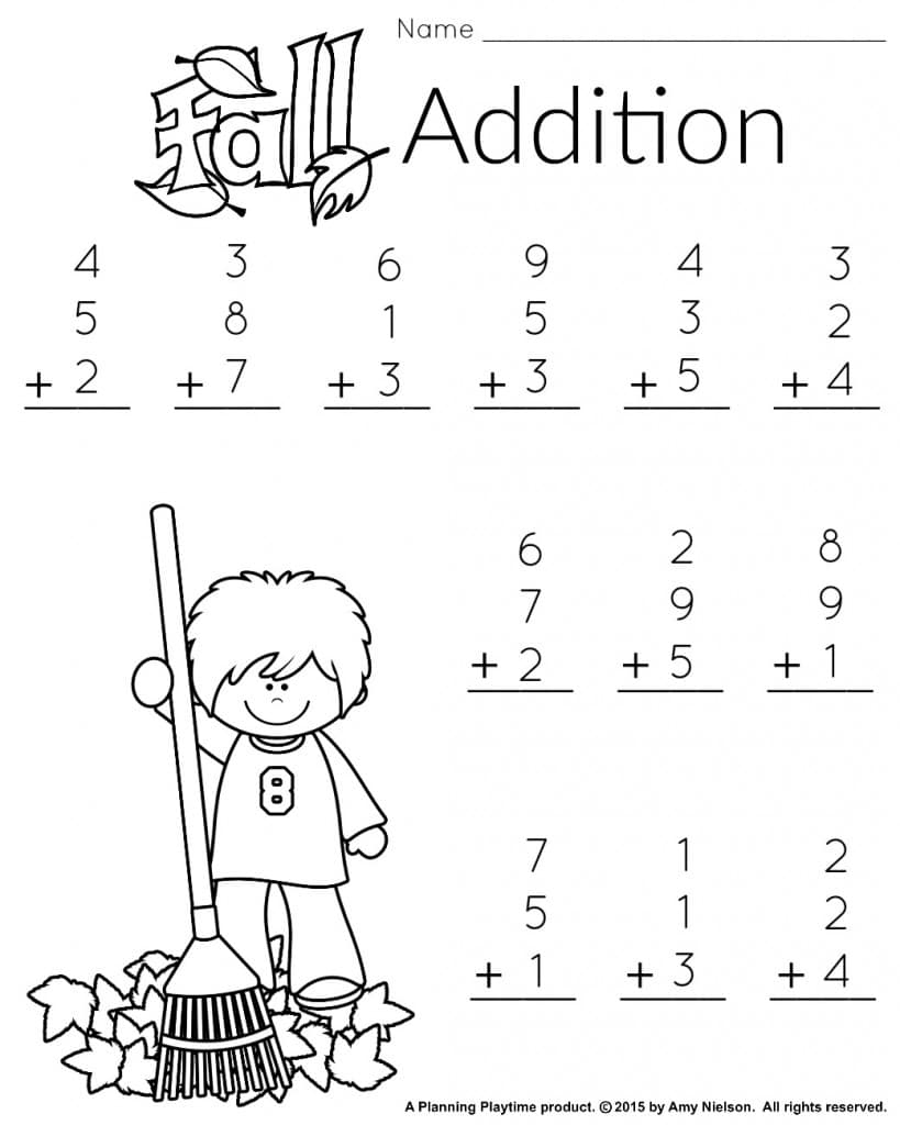 1St Grade Math And Literacy Worksheets With A Freebie! - Planning - Printable Puzzles For First Grade