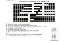 20 Easy And Interactive Math Crossword Puzzles | Kittybabylove - Printable Vocabulary Crossword Puzzles