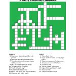20 Fun Printable Christmas Crossword Puzzles | Kittybabylove   Printable Christmas Crossword Puzzles For Adults
