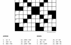 20 Math Puzzles To Engage Your Students | Prodigy - Free Printable Math Crossword Puzzles