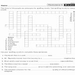 2Nd Grade Crossword Puzzles Lovely 2Nd Grade Science Worksheets   Printable Crossword Puzzles For 7Th Graders