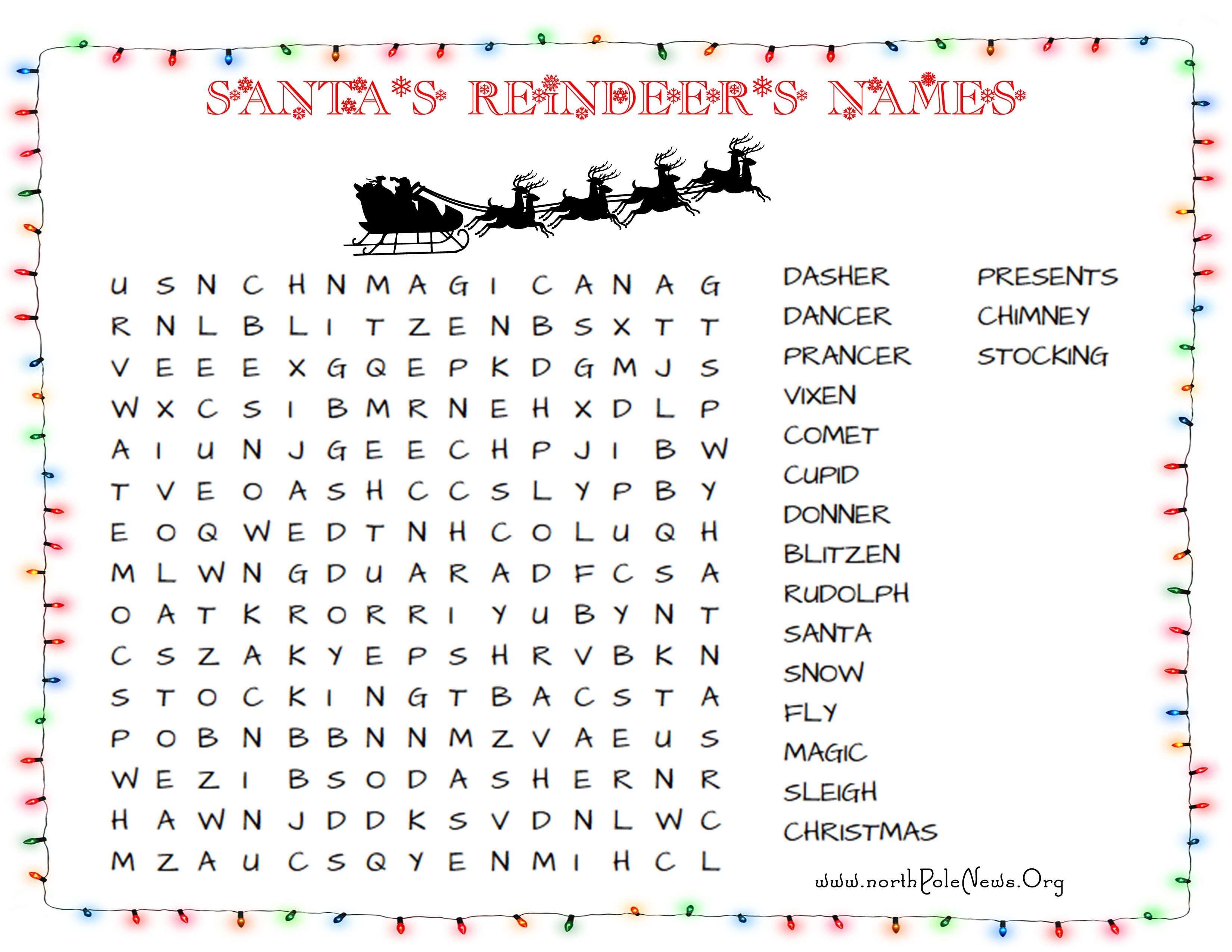31 Free Christmas Word Search Puzzles For Kids - Christmas Printable Puzzles Games