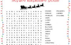 31 Free Christmas Word Search Puzzles For Kids - Printable Christmas Puzzle Games