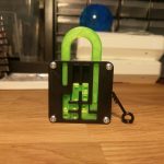 3D Printable Puzzle Lock // Sliding Puzzleanders Severinsen   3D Printable Lock Puzzle