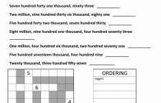 4Th Grade Math Worksheets Reading Writing Big Numbers 2 | Age 9-11 - Printable Crossword Puzzles For 4Th Graders