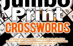 50+ Jumbo Print Crosswords : A Special Extra-Large Print Crossword - Large Print Crossword Puzzle Dictionary