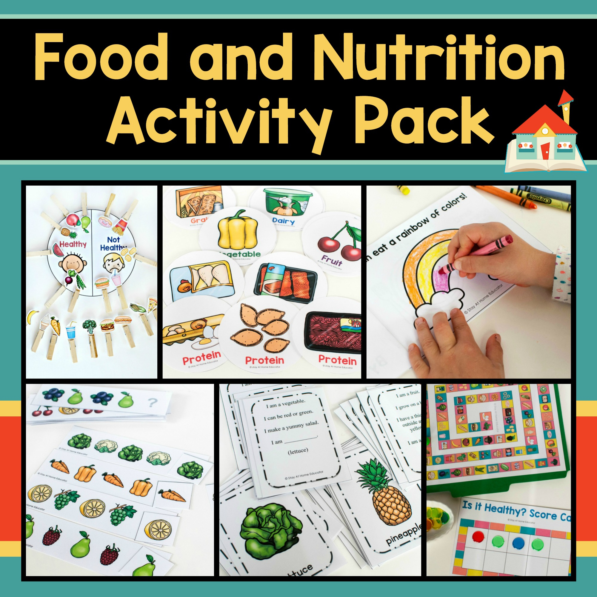 6 Printable Food And Nutrition Activities For Preschoolers - Printable Nutrition Puzzles For Adults
