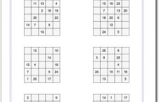 6X6 Magic Square Normal Set 1 Worksheet #magic #square #worksheet - Printable Kenken Puzzles 6X6