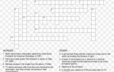 80's Crossword Puzzle - Crossword Puzzle Free Printable, Hd Png - Printable Marathi Crossword Puzzles Download