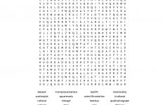 8Th Grade Math Word Search - Wordmint - Crossword Puzzles Printable 8Th Grade