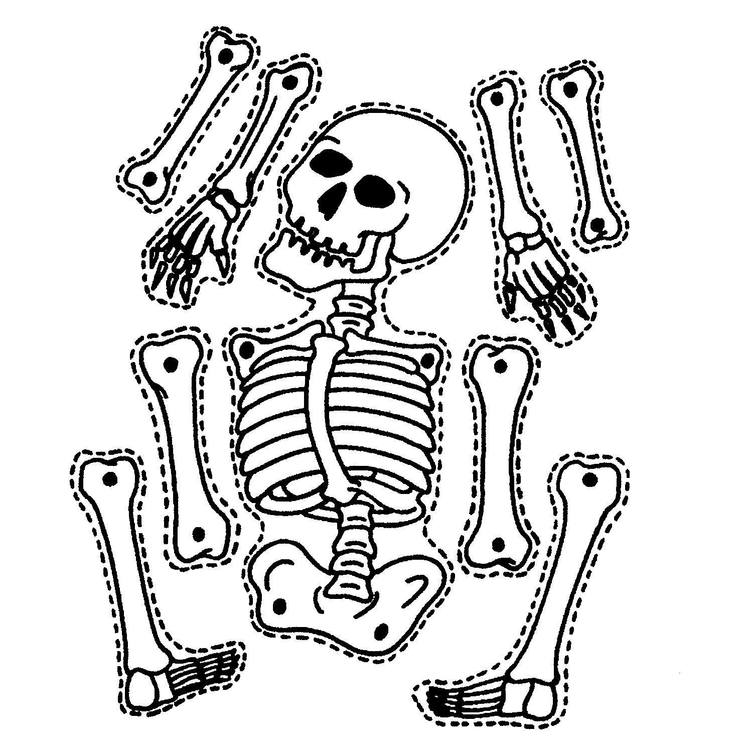 9 Printable Skeleton Crafts | Printable Pages | Halloween Skeletons - Printable Skeleton Puzzle