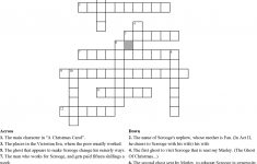 A Christmas Carol&quot; Crossword Puzzle Crossword - Wordmint - A Christmas Carol Crossword Printable