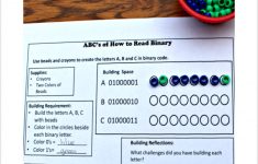 Abc's Of How To Read Binary Stem Activity With Printable - This Is A - Printable Binary Puzzles