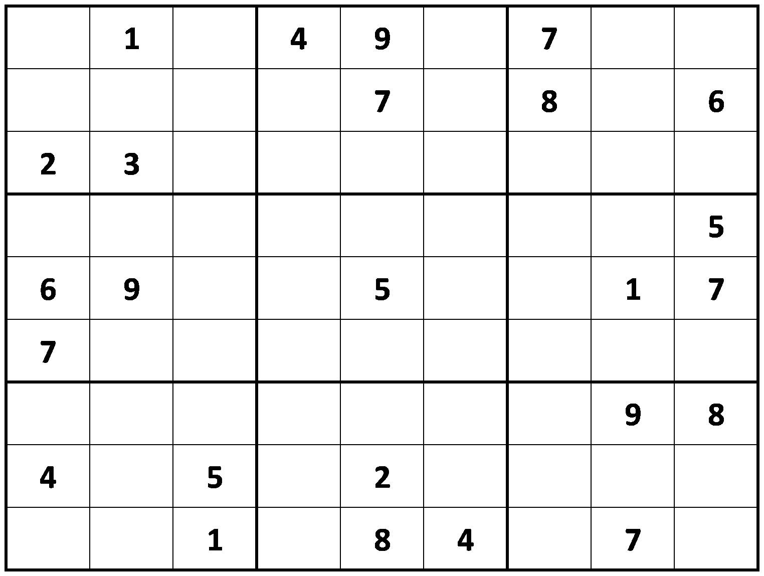 Printable Sudoku Puzzles 9X9 Printable Crossword Puzzles