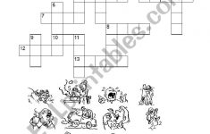 Action Verbs - Crossword Puzzle - Esl Worksheetpaoldak - Verbs Crossword Puzzle Printable
