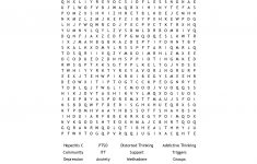 Addiction Recovery Word Search - Wordmint - Printable Recovery Crossword Puzzles