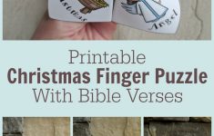 Adorable Printable Christmas Finger Puzzle With Bible Verses - These - Printable Christmas Finger Puzzle With Bible Verses