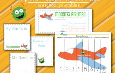 Airplane Free Pretend Play Printables And Math Puzzle For Toddlers - Printable Puzzle For Toddlers