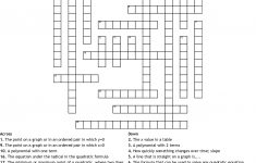 Algebra 1 Vocab Crossword - Wordmint - Algebra 1 Crossword Puzzles Printable