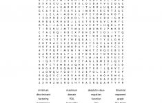 Algebra 1 Word Search - Wordmint - Algebra 1 Crossword Puzzles Printable