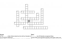 American Indian Crossword Puzzle Crossword - Wordmint - Native American Crossword Puzzle Printable