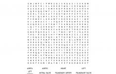 Anatomy Of The Heart Word Search - Wordmint - Printable Grey's Anatomy Crossword Puzzles