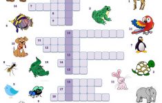 Animal Picture Crossword Worksheet - Free Esl Printable Worksheets - Printable Crossword Animal