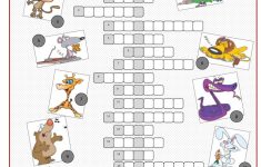 Animals Crossword Puzzle Worksheet - Free Esl Printable Worksheets - Printable Crossword Puzzles About Animals