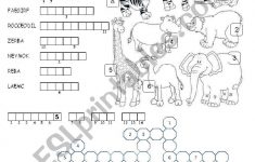 Animals In The Zoo - Esl Worksheetmrs_Teach - Zoo Crossword Puzzle Printable