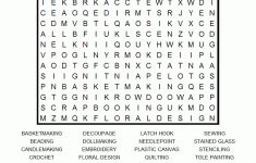 Arts And Crafts Printable Word Search Puzzle - Printable Art Puzzles