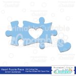 Autism Heart Puzzle Piece   Sofontsy   Free Printable Autism Puzzle Piece