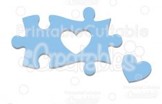 Autism Heart Puzzle Piece - Sofontsy - Free Printable Autism Puzzle Piece