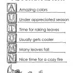 Autumn Acrostic Poem Example   Tim's Printables   Printable Acrostic Puzzle