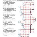 Back To School Crossword Worksheet   Free Esl Printable Worksheets   High School English Crossword Puzzles Printable