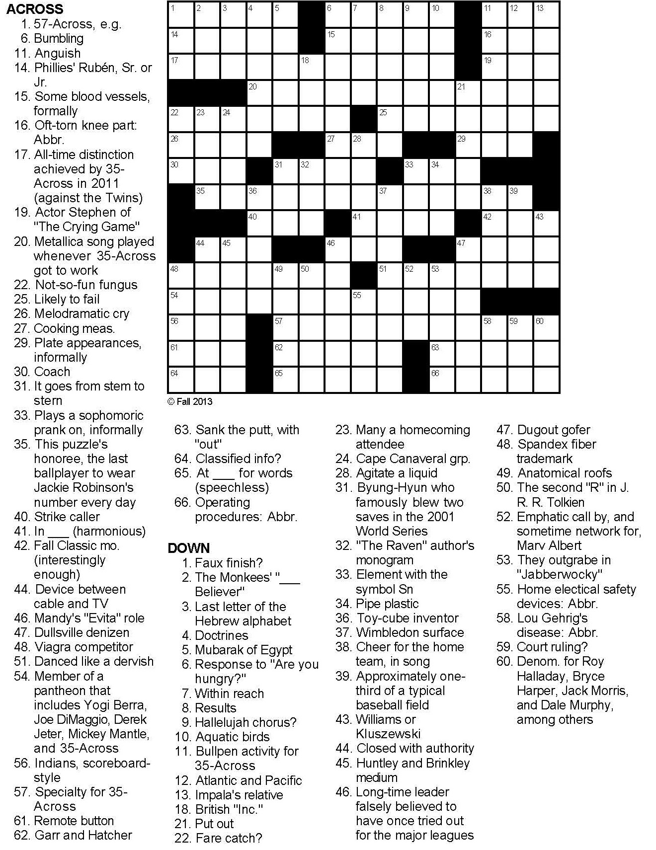Baseball Crossword Related Keywords &amp;amp; Suggestions - Baseball - Baseball Crossword Puzzle Printable