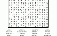 Baseball Teams Word Search Puzzle | Worksheets | Team Word, Baseball - Baseball Crossword Puzzle Printable