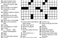 Beekeeper Crosswords » Blog Archive » Crossword #98: “Down The Drain” - Printable Crossword Puzzle Solutions