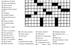 Beekeeper Crosswords - Free Printable Crossword Puzzle #4
