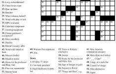 Beekeeper Crosswords - Printable Celebrity Crossword Puzzle