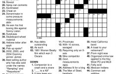Beekeeper Crosswords - Printable Crossword Puzzle Difficult