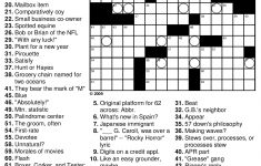 Beekeeper Crosswords - Printable Crossword Puzzles Difficult