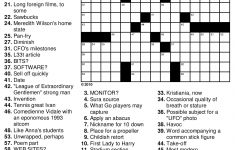 Beekeeper Crosswords - Printable Crossword Puzzles Newspaper