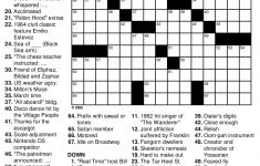 Beekeeper Crosswords - Printable Crossword Solutions